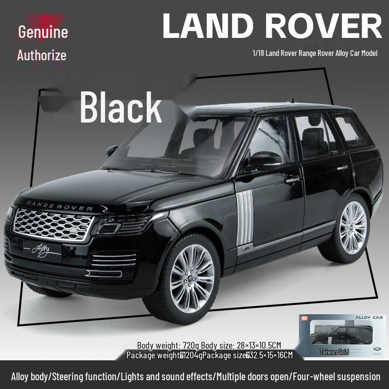 Authentic 1:18 Land Rover Range Rover Alloy Car Model - Fashionable Blind Box Ornaments