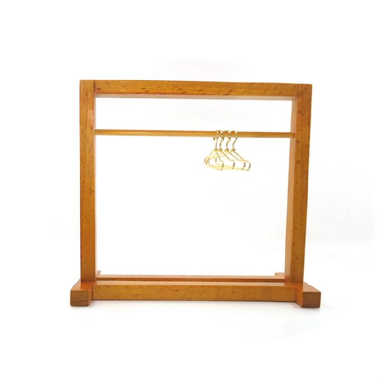 Realistic Miniature Clothes Display Stand Role Play for Dollhouses Enthusiasts, 1/12 Scale, Easy To Assemble, Wood