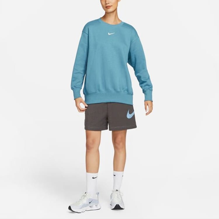 Nike Sweatshirts Women's Blue Crew Neck Moderate Regular DQ5734-440