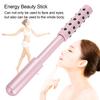 Germanium Particles Face Massage Stick Energy Beauty Massager Stick Gold