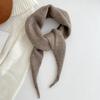 Fashion Korean Style Knitted Triangle Scarf Soft Windproof Winter Cashmere Scarves Casual Warm Women Cashmere Shawl Girls