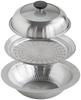 Shimomura Kihan Nahtloser Edelstahl-Tischtopf mit 47579 Dampfeinsatz, 22 cm,