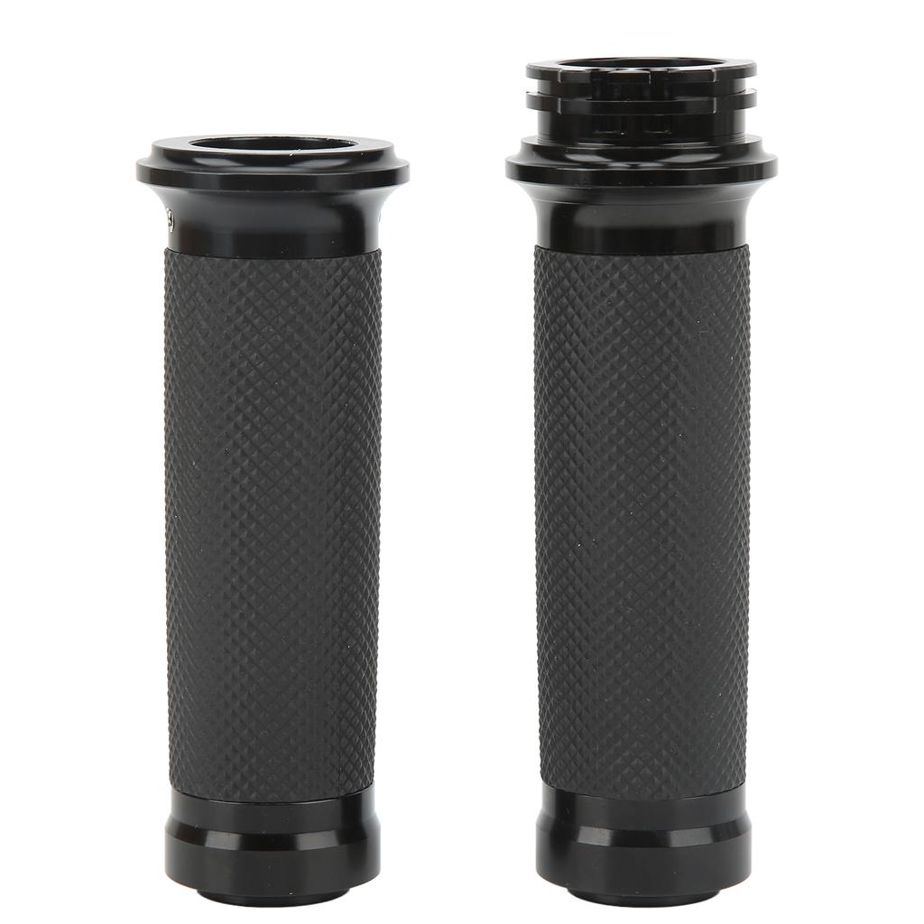 1 Pair 25mm Motocycle Handlebar Grips Black Comfortable Grasp Anodized Universal Rust Proof for Motorbike Bicycles