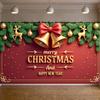 Noel Backdrop Classic Holiday Festive Background Xmas Display Pine Tree Design Christmas Banner For Office Event New Year Family