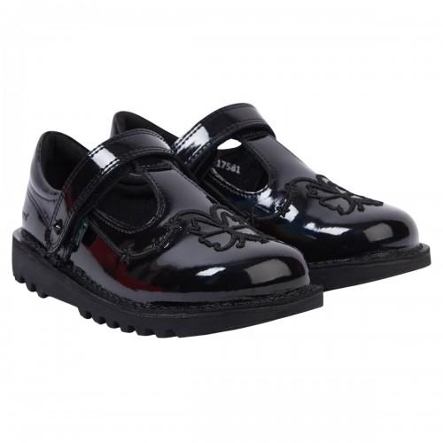 Kickers Jenter Stardust Lakkskinn T-Bar Skolesko