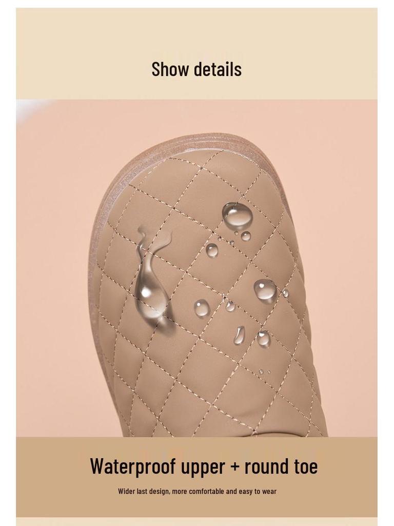2025 Women's Winter Plush Snow Boots - Warm, Non-Slip, Lightweight Booties