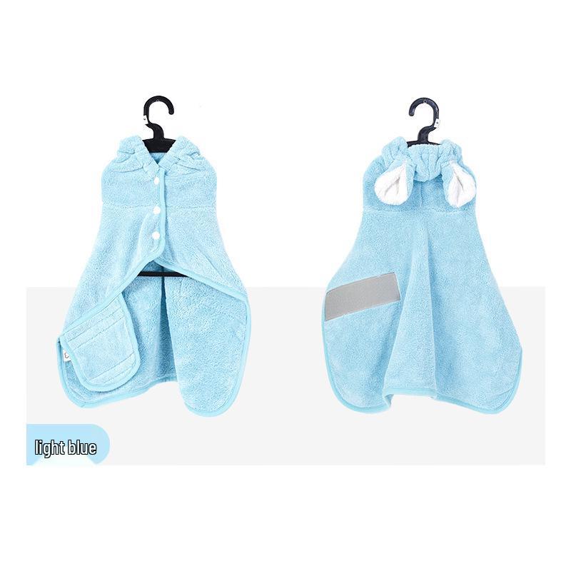 

Bichon Dog Hooded Bathrobe - Soft, Strong Absorbent, Quick-Drying, Shed-Free Towel XS (suitable for 0-8 lbs)