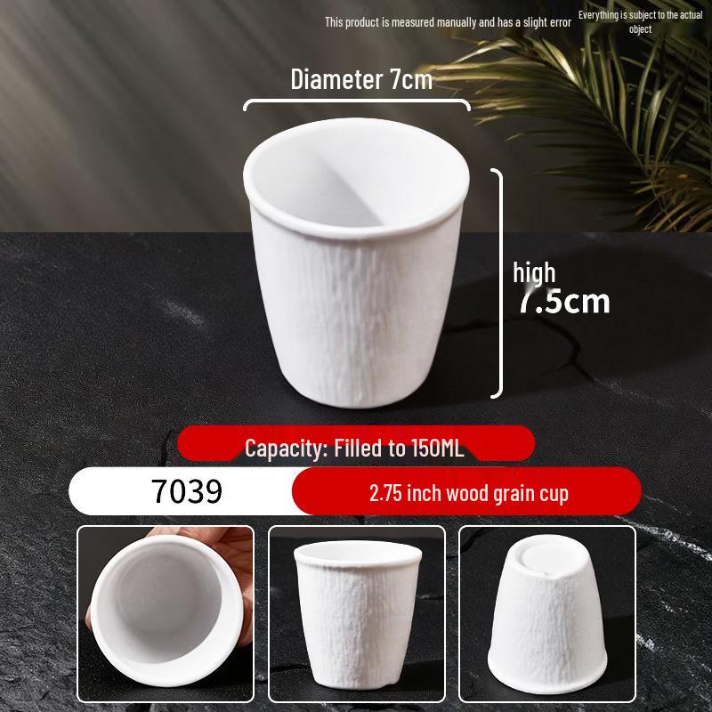 Durable Melamine Bowl Set: Small Hot Pot, Seasoning, Dipping Sauce, Rice Bowl, Water Cup Separator for Restaurants