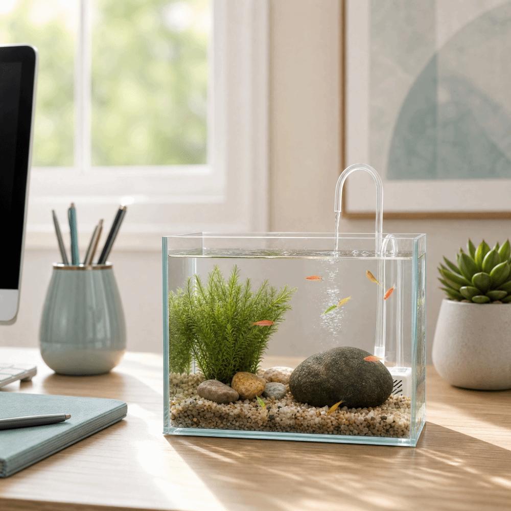 Leise Tauchpumpe Mini-Aquarium Belüfter Effiziente Umwälzpumpe Fischteich