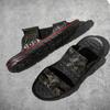 Men Slippers Gladiator Sandals Outdoor Summer Roman Sandals Open Toe Beach Shoes Plus Size