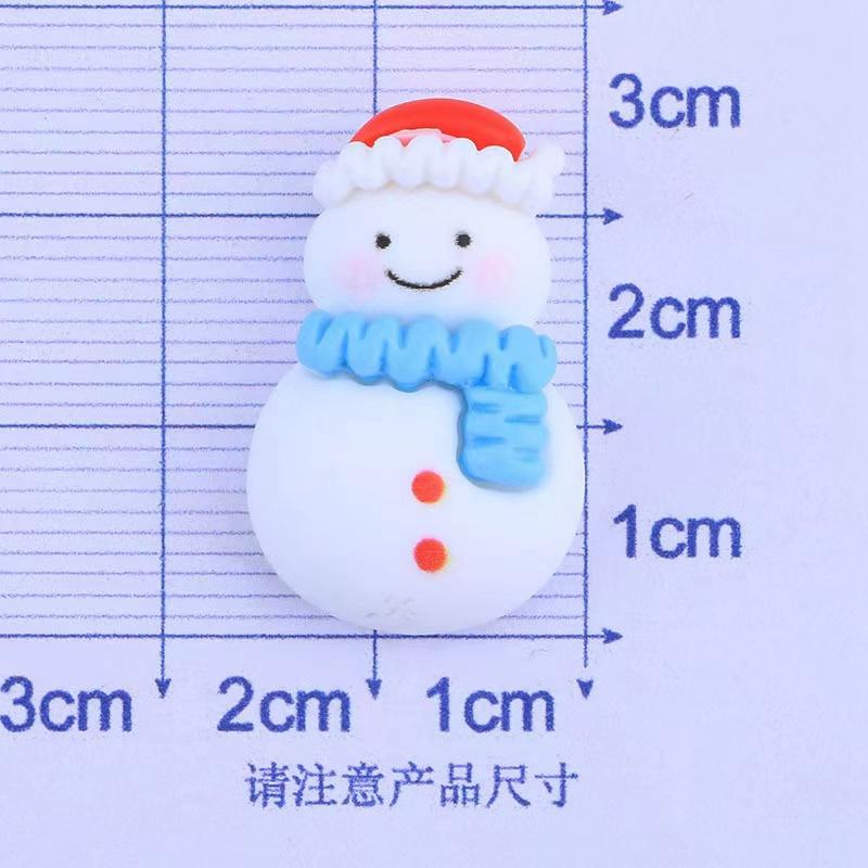 12Pcs New Cute Mini Christmas Series Flat Back Resin Cabochons Scrapbooking DIY Jewelry Craft Decoration Accessorie