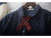 Women's Summer Loose Fit Bellows-Pleated Short-Sleeve Shirt with Bow Tie - Japanese School Style