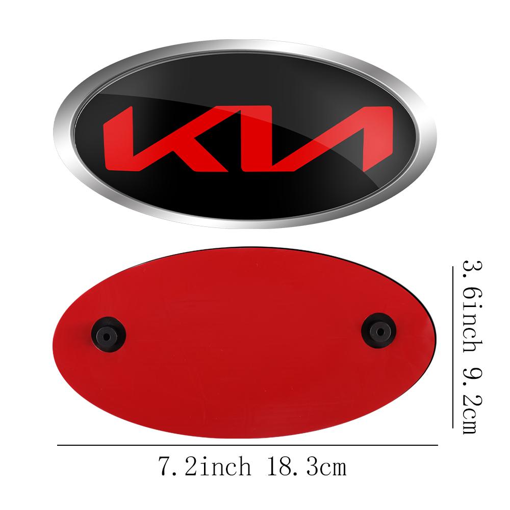 Car Front Hood Emblem Cover Rear Trunk Badge Sticker for KIA Sportage Ceed Sorento Cerato Optima Picanto Rio Soul k5 Stonic Niro