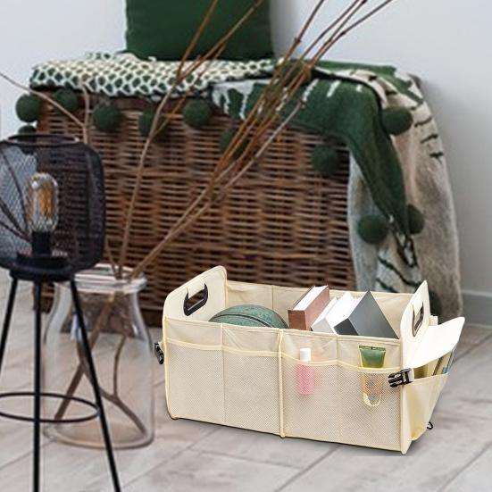 

Сумка для хранения органайзера в багажник автомобиля с ручкой, большая вместимость, легкий доступ, водонепроницаемая, складная