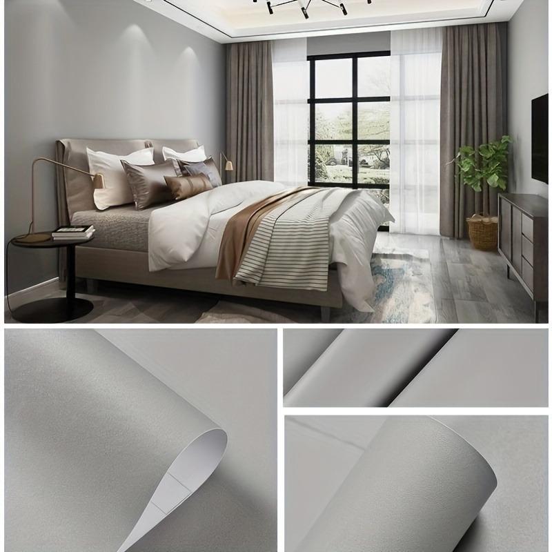 Solid Color Waterproof Wallpaper for Living Room Bedroom Kitchen Furniture Renovation Mould-Proof Peel and Stick Wall Stickers