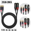 Double To Double Sound Cable 1m Professional Balanced Indication Transmission Gold Veneered Couplings For Studio Media Room