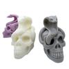 Moule en Silicone Halloween Moules à Bougies Serpent Crâne Faits Main Outil de Décoration de Gâteau Moules de Cuisson Décorations de Table