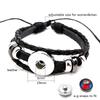 Cross-Border Punk Retro Leather Bracelet - DIY Noosa Buckle Hand Rope Jewelry Accessory (Semi-finished)