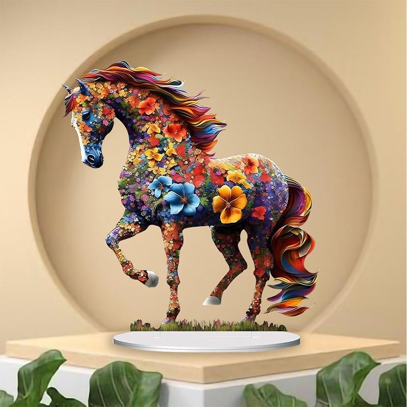 Creative Design Colorful Artistic Horse Home Desktop Decoration Ornament