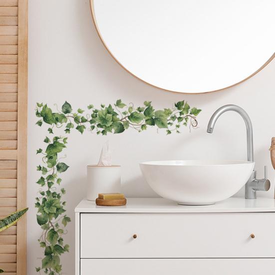 Muurstickers Zelfklevende Blad Muurstickers Makkelijk aan te Brengen Blad Decals Woonkamer Slaapkamer Slaapzaal Natuur Decor