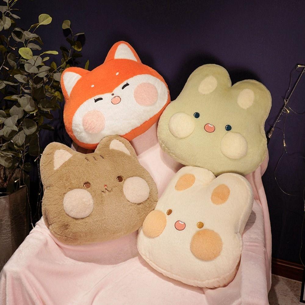 Thickened Cartoon Animal Pillow Hand Insertion Type Nap Pillow Throw Pillow Blanket Summer Winter
