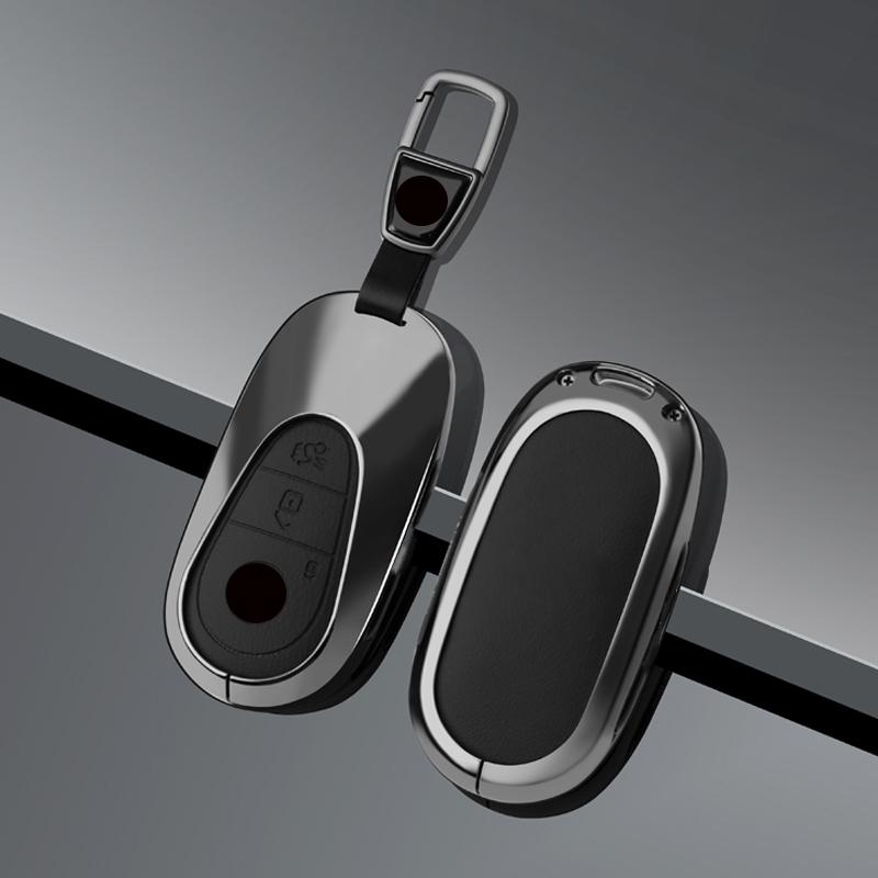 Zinc Alloy Leather Car Key Cover For Mercedes Benz Ces Class Glc W206 W214 W223 E300 C260 C300 S450 S500 S400 Key Cover