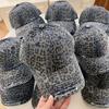 Cappellini da Baseball Leopardati Donna Lavati Vintage Street Primavera Autunno Snapback Cappelli Per Donne Uomini Cappello da Papà Parasole Visiera Cappellino