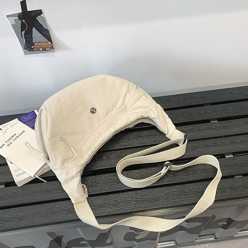 Crossbody bag women's dumpling small bag summer large capacity bag couple casual light sports canvas bag men