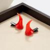 Reusable Halloween Devil Horn Hair Clip Creative Hairband Stylish Resin Hair Accessory For Themed Parties Event