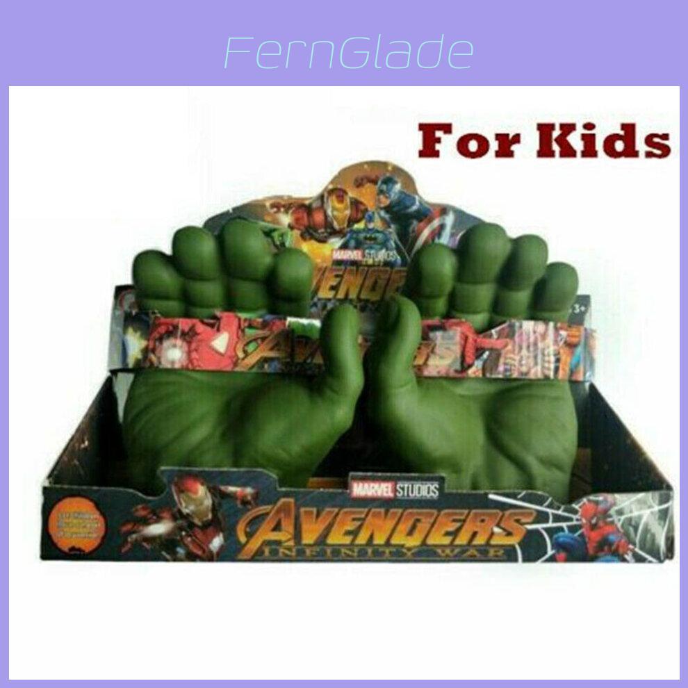 Incredible Hulk Smash Hands Avengers Cosplay Gloves Soft Toy Party Gift