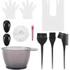 9-teiliges Haarfärbe-Pinsel-Schüssel-Set mit Ohrstöpseln, Färbemischer, Haartönungs- und Färbeapplikator, Haarfärbe-Kits, Friseurzubehör
