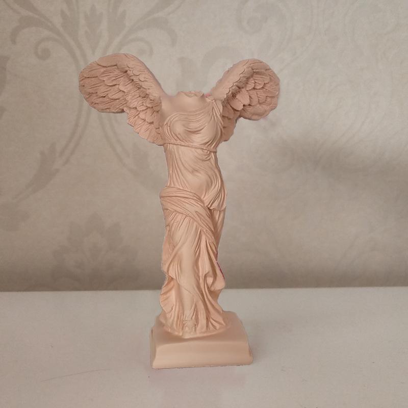 

14см Смола Фигурка Богини Победы: Скульптура в скандинавском стиле во весь рост для украшения рабочего стола