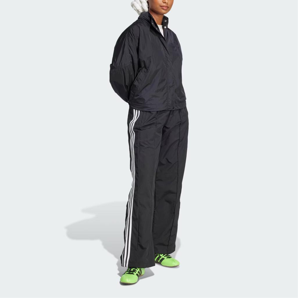 Adidas Adicolor Comfortable Solid Color Fashion Versatile Stand Collar Jacket Women Jacket Black JD2583