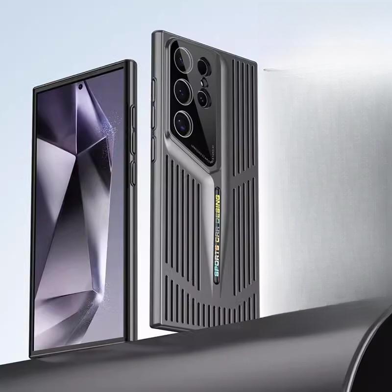 

Охлаждение лезвия Чехол для мобильного телефона Samsung S24 Ultra Гальваническое покрытие Подходит для S23plus Advanced Sense S22 Чехол с полной защитой Samsung S24Ultra чёрный