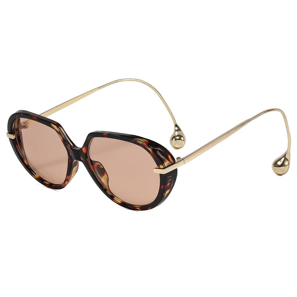 Women's Oversized Retro Sunglasses - UV Protection, Face Slimming, High-End Style