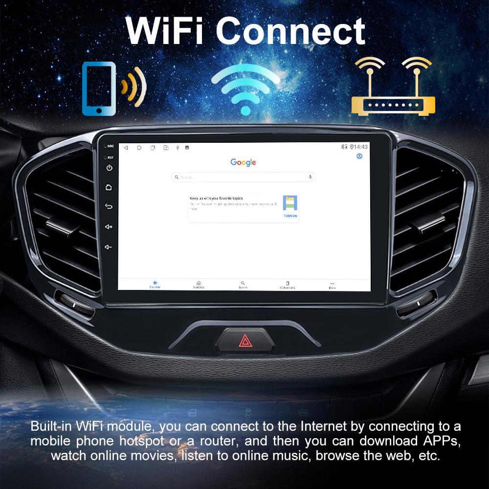 Reakosound Android 11 9'' HD Carplay Car Multimedia Player GPS Navigation Audio WIFI AUTO Player For Lada Vesta 2005-2018