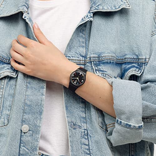 Swatch Watch BLACK CAROUSEL SQUARES THE MARCH COLLECTION SO28B705 Black