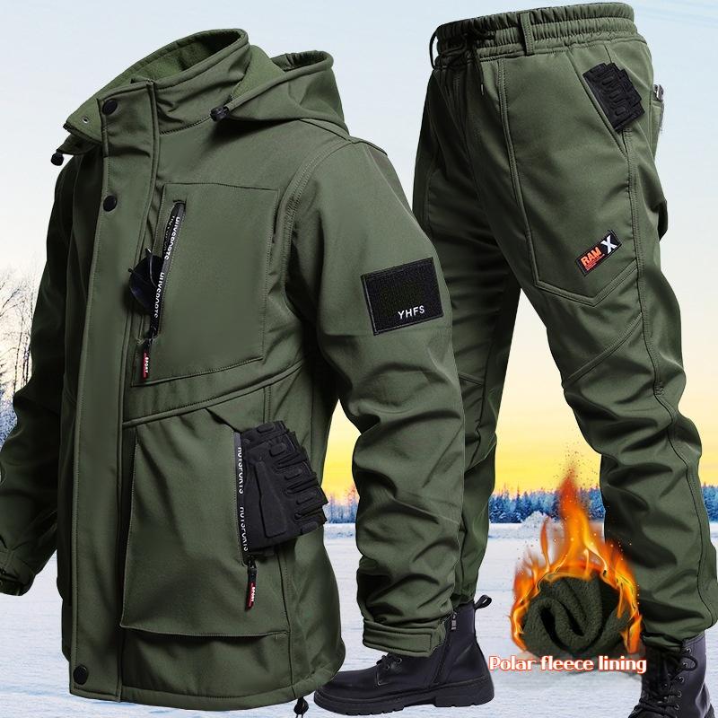 Luxury Training Suit Men Men's Sports Suits Tracksuit Sports Suit Man Clothes Waterproof Windproof and Warm Assault Suit