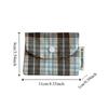 Korean Style Mini Cash Wallet Canvas Cloth Envelope Wallets Simple Retro Plaid Coin Purse  Outdoor