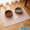 Waterproof Non Slip Pet Feeding Mat Absorbent Wavy Edge Easy Clean Pad for Cats Puppy Pet Feeding Supplies