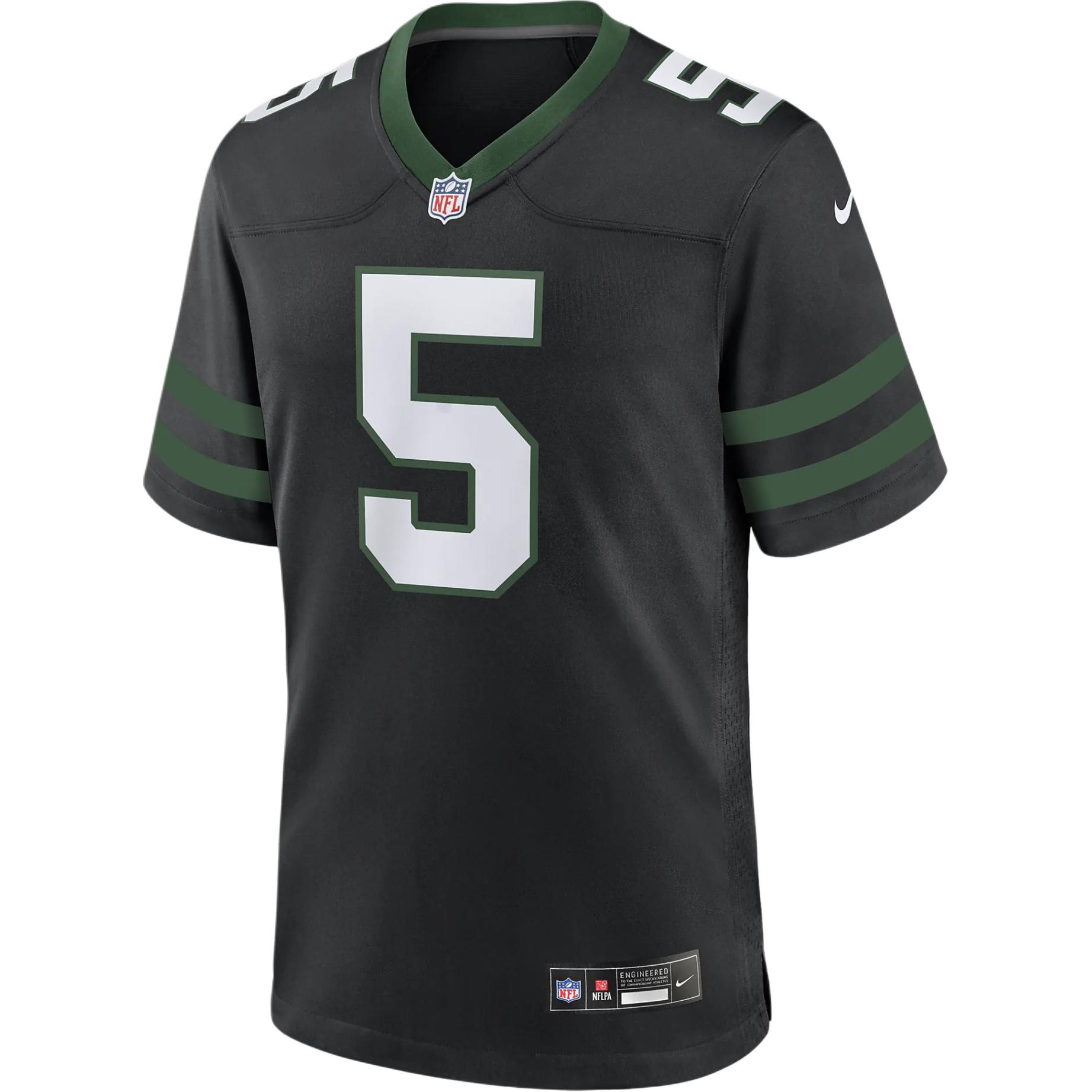Nike Garrett Wilson New York Jets Men s Nike Nfl Game Football Jersey 67NM09WK72F-GTF XXL