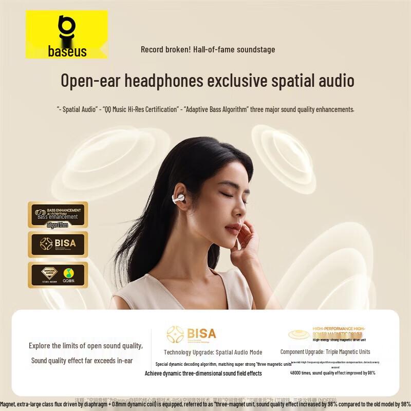 Baseus MC1 Bone Conduction Ear Clip Bluetooth Earphones