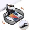 Spill-proof Clamp-on Swivel Organizer 360° Swivel Mesh Storage Box Desk Clamp Shelf  Mobile Phones