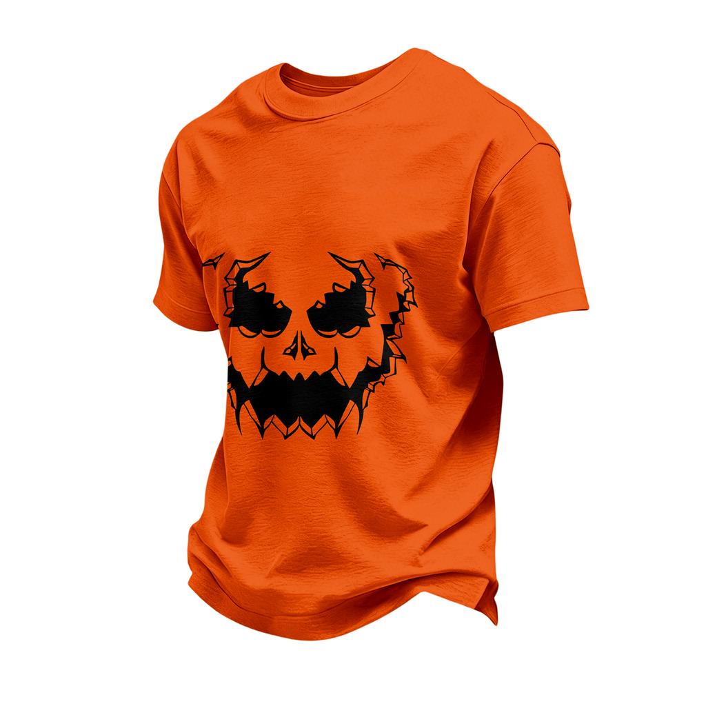 Men's Short Sleeve Halloween Print T-Shirt Casual Fashion Top