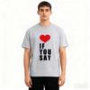 2026 Christmas Hot Selling New Love If You Believe in Romance Retro Mens and Womens Harajuku Tshirt Neutral Casual Tshirt