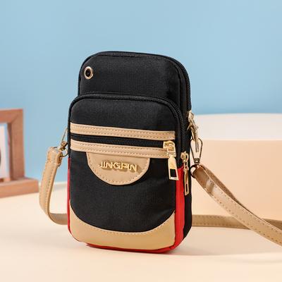 New Mobile Phone Bag for Women's Versatile One-shoulder Crossbody Bag for Middle-aged Women's Mini Change Nylon Cloth Waterproof Bag