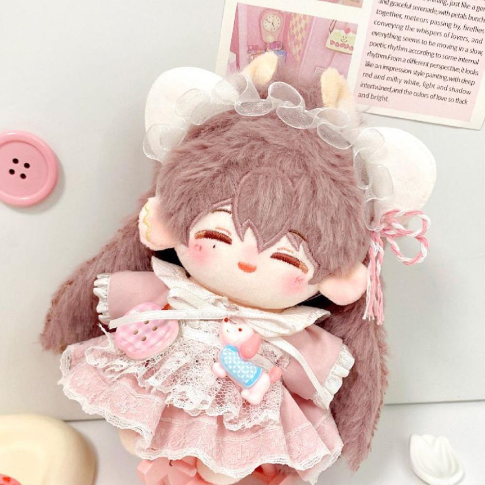 Cat Ear 10cm Cotton Doll Clothes Cute Dress Doll Dress Up Set Doll Clothes Outfit  Doll Accessories