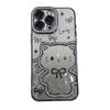 Jewelled 3D Cat Glitter Phone Case For Iphone 16 15 14 Plus 13 12 11 Pro Max Electroplated Silicone Soft TPU Back Cover