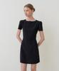 BIBYSEOB Puff Mini Dress Black [T61]