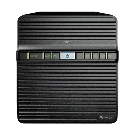 Synology | Tower NAS DS423 up to 4 drives/SSD | Realtek RTD1619B | 1.7 GHz CPU | 2 GB DDR4